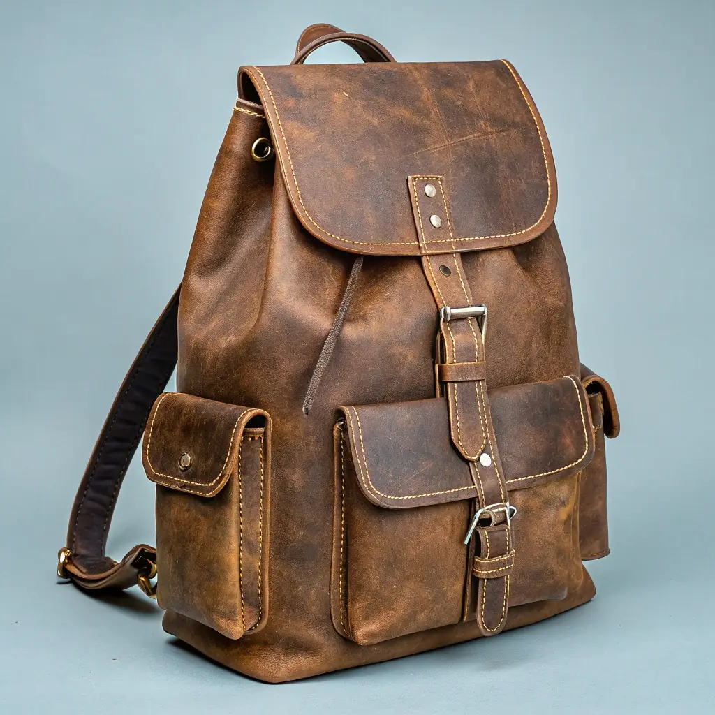 Vintage Leather Backpack