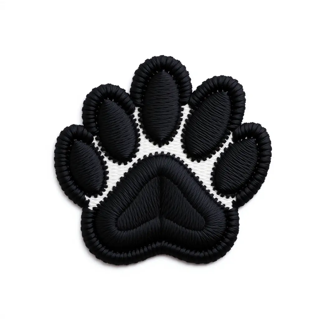Dog Paw Print Patch