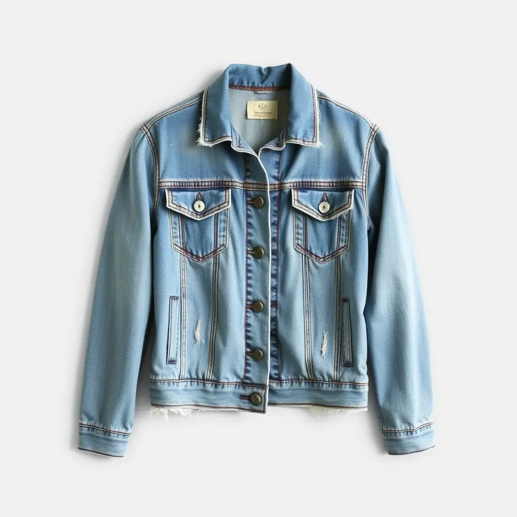 Distressed Denim Vest
