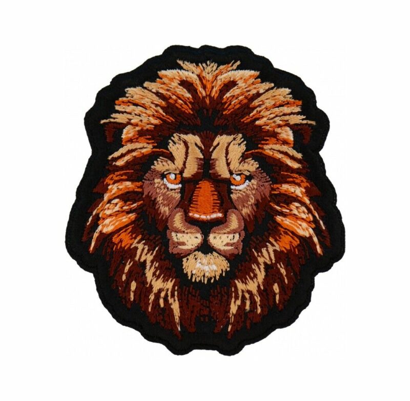 Small Majestic Lion Embroidered Patch Free Shipping Inside USA