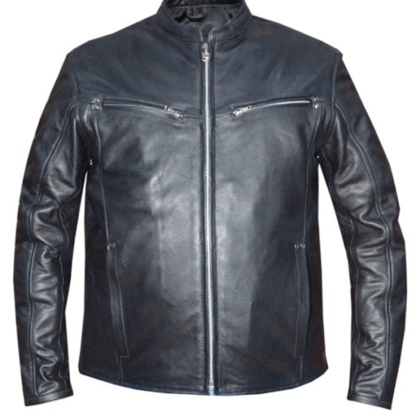 Stealth - Mens Premium Leather Jacket - Black