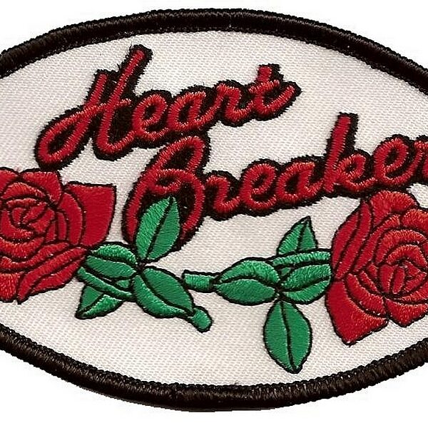 Heart Breaker Red Roses Lady Rider Embroidered Biker Patch Medium