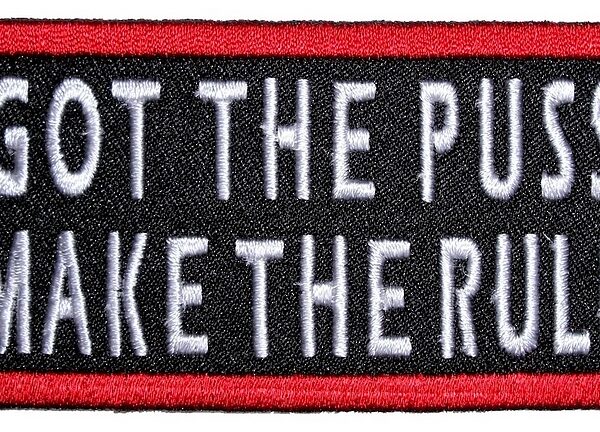 I Make The Rules Lady Rider Embroidered Biker Patch Small