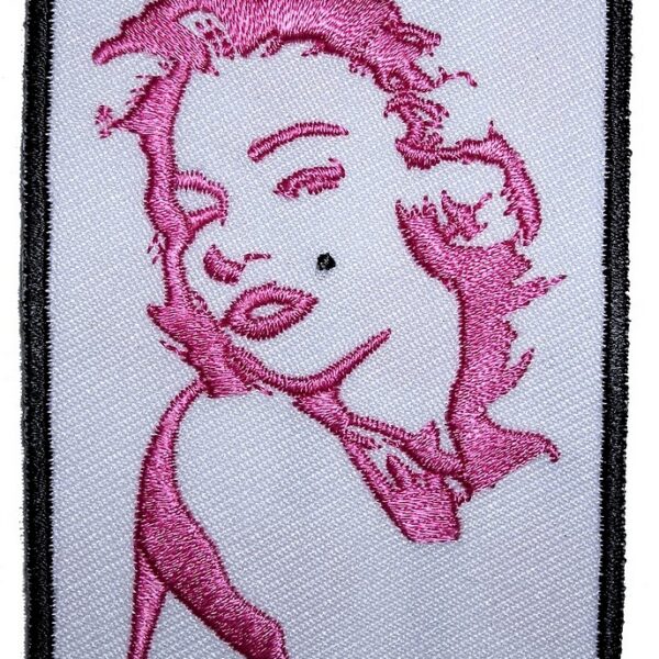 Sexy Marilyn Monroe Lady Rider Embroidered Biker Patch Small