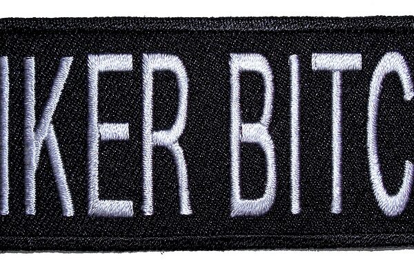 Biker Bitch Lady Rider Embroidered Biker Patch