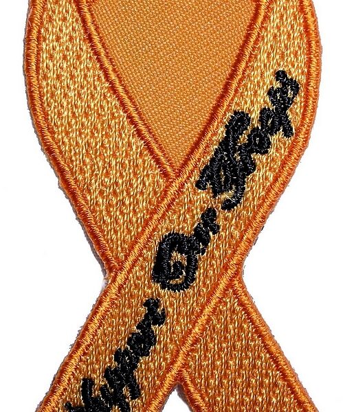 Support Our Troops Yellow Ribbon Embroidered Biker Patch