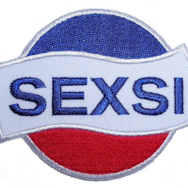Pepsi looking SEXSI saying Sexy Lady Embroidered Patch