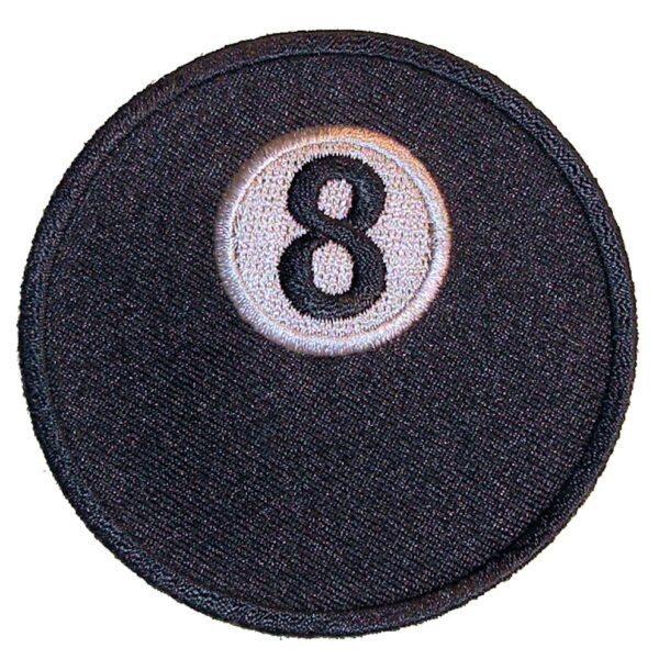 Eight Ball Billiards 8 Sports Embroidered Biker Patch