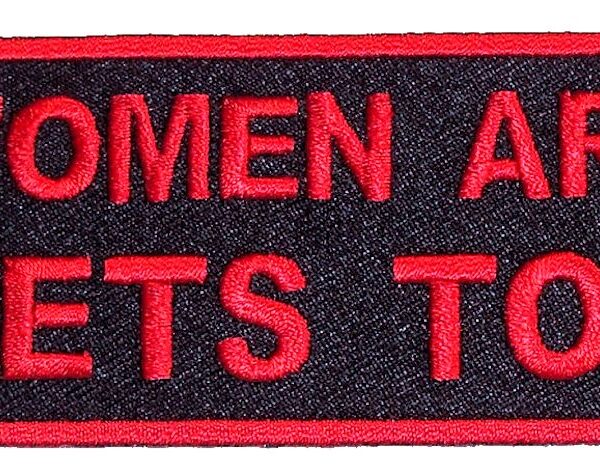 Women Are Vets Too Patriotic Embroidered Biker Patch