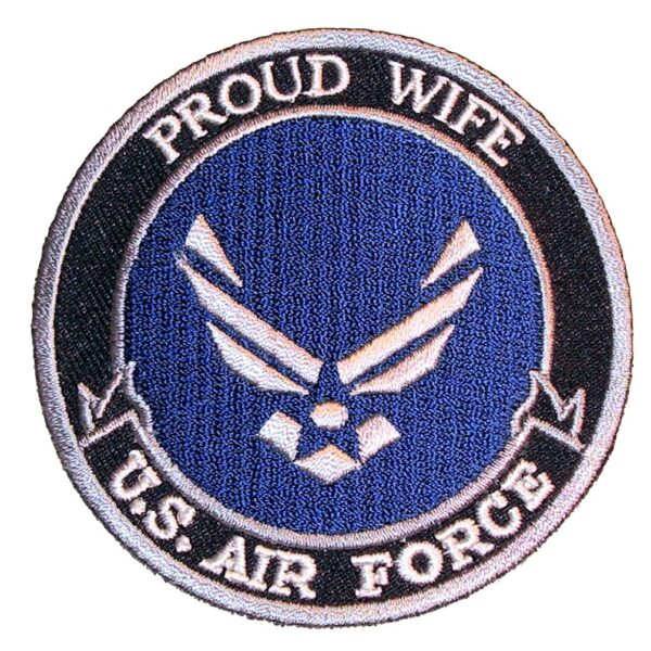 Proud Wife US Air Force Military Patriotic Biker Patch