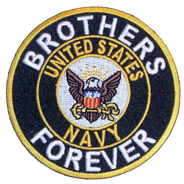 Brothers Forever US Navy Military Patriotic Biker Patch