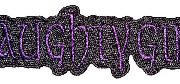 Naughty Girl Lady Rider Embroidered Biker Patch