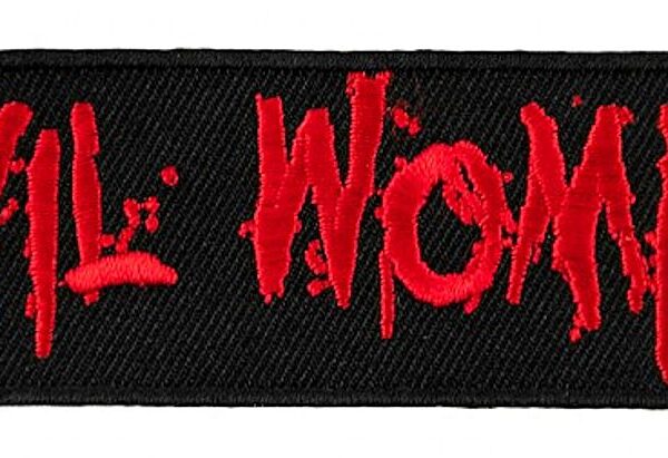 Evil Woman Embroidered Lady Rider Biker Patch