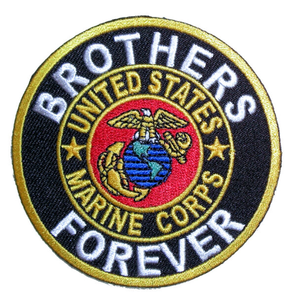 Patriotic Brothers Forever US Marine Corps Biker Patch