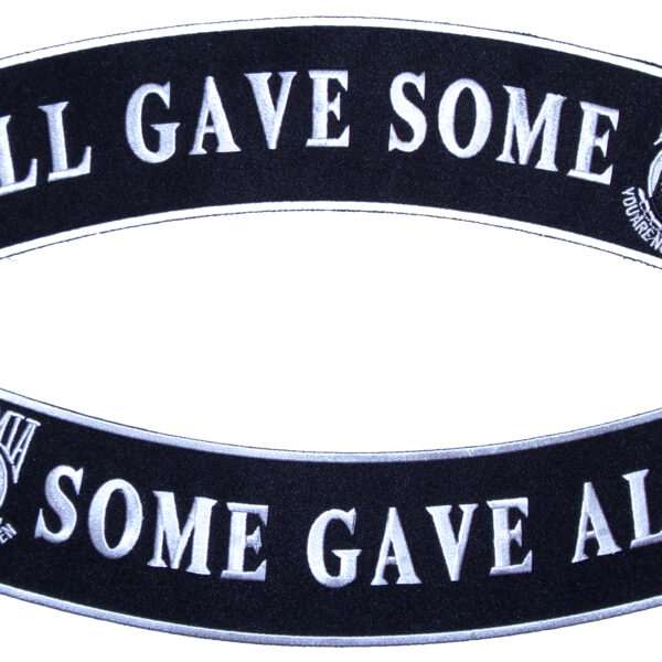 Patriotic All Gave Some POW-MIA Rocker Set Biker Patch