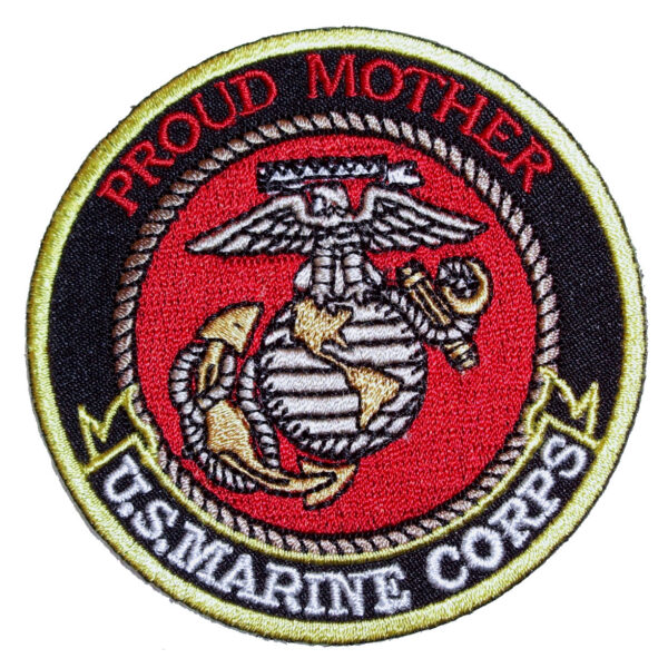Patriotic Proud Mother US Marine Corps Biker Patch