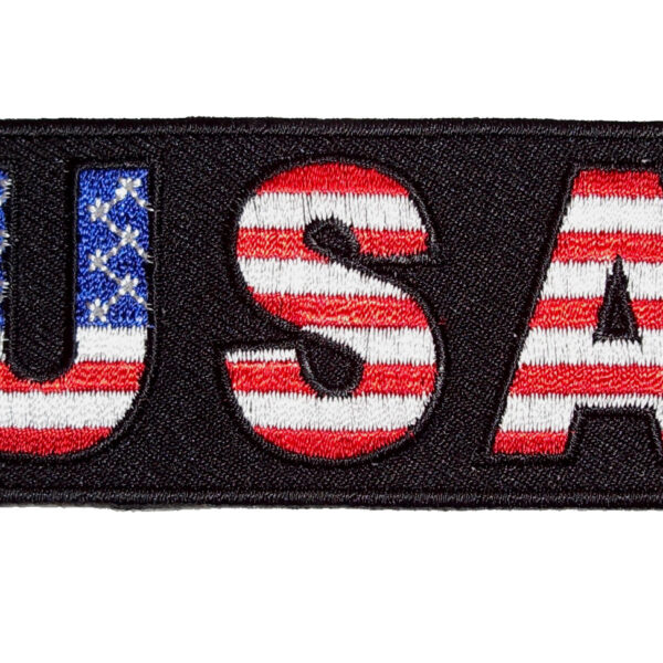 Patriotic American Flag USA Embroidered Biker Patch