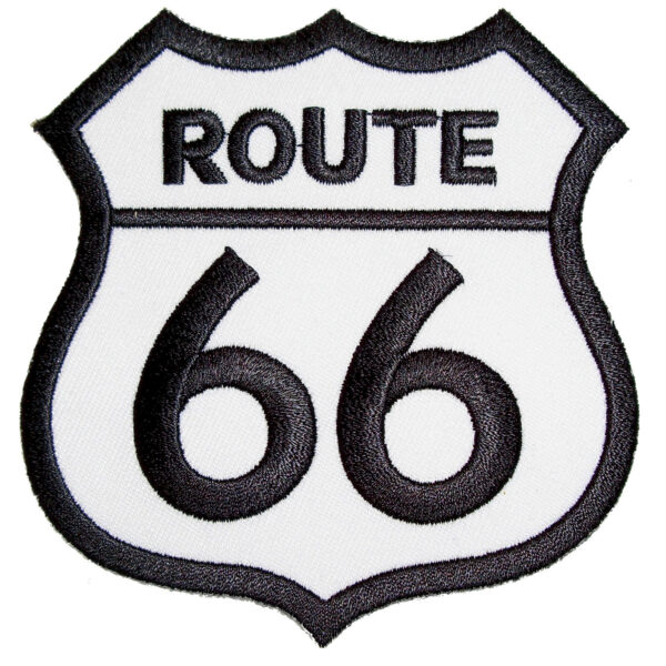 Classic Route 66 Highway Embroidered Biker Patch