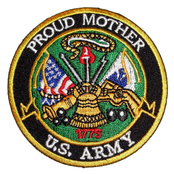 Patriotic Proud Mother US Army Embroidered Biker Patch