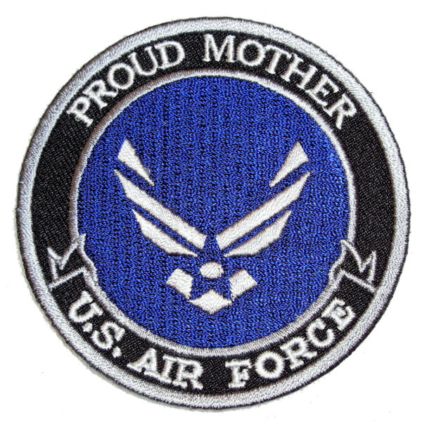 Patriotic Proud Mother US Air Force Embroidered Biker Patch