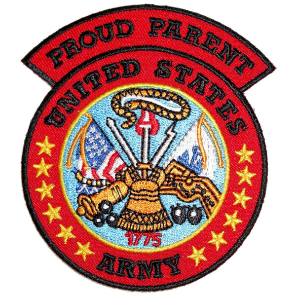 Patriotic Proud Parent United States Army Biker Patch
