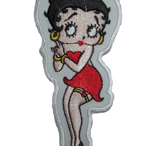 Betty Boop In Sexy Red Dress Embroidered Lady Biker Patch
