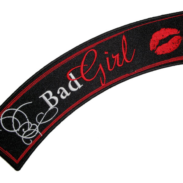 Sexy Bad Girl With Lips Lady Biker Rocker Patch