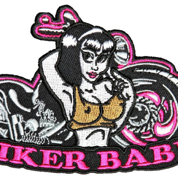 Sexy Motorcycle Biker Babe Lady Rider Lady Biker Patch