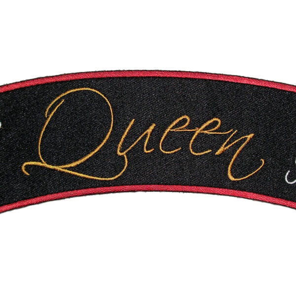 Sexy Rhinestone Queen Of The Universe Lady Biker Rocker Patch