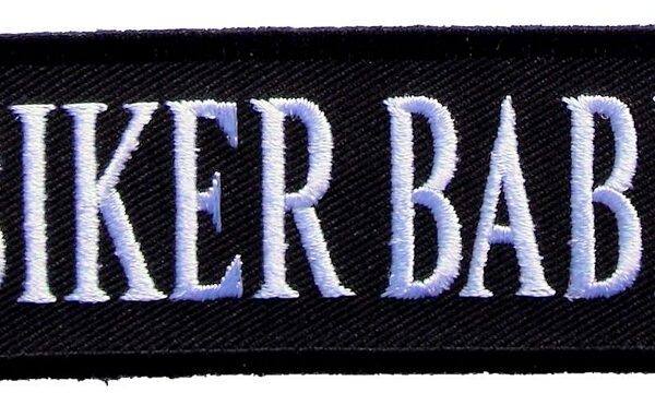 Biker Babe Lady Rider Embroidered Biker Patch