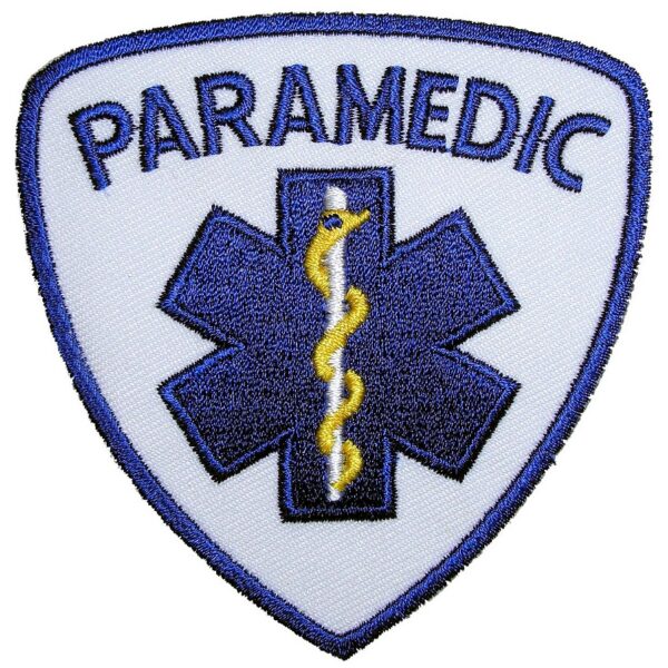 Paramedic badge Embroidered Biker Patch Medium