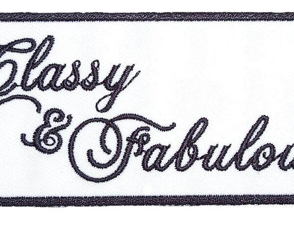 Classy And Fabulous Lady Rider Embroidered Biker Patch Small