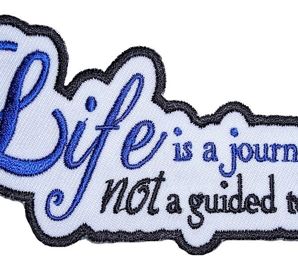 Life Is A Journey Lady Rider Embroidered Biker Patch