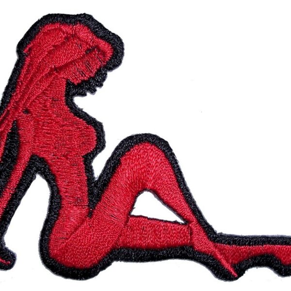Sexy Babe Lady Rider Embroidered Biker Patch