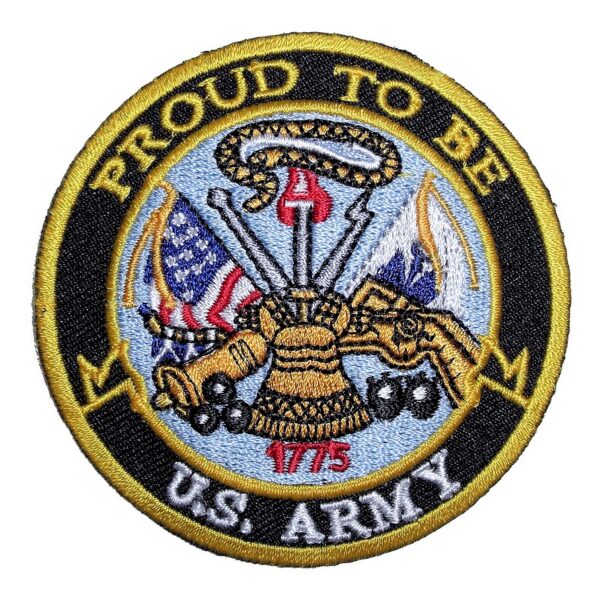 Proud To Be US Army Embroidered Biker Patch Small