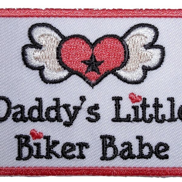 Daddy's Little Biker Babe Kids Patch