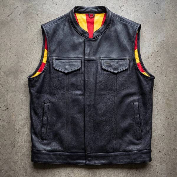 Men's Arizona Flag Liner Club Vest in Black