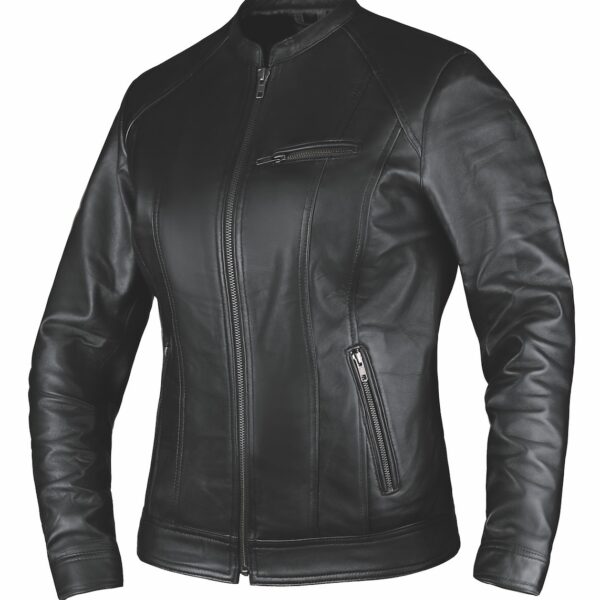 Iris - Ladies Premium Leather Jacket - Black