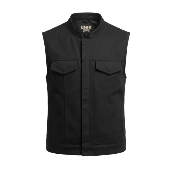 Mens Denim Vest - Black
