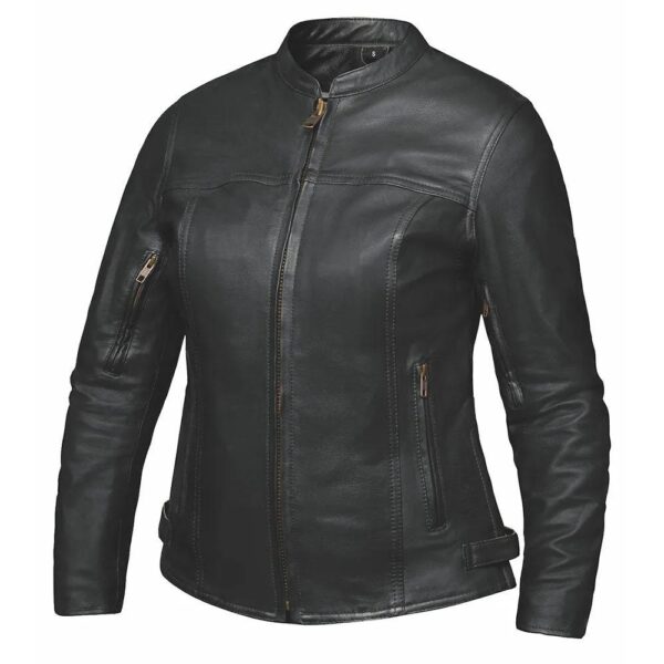 Rita - Ladies Premium Leather Jacket - Black